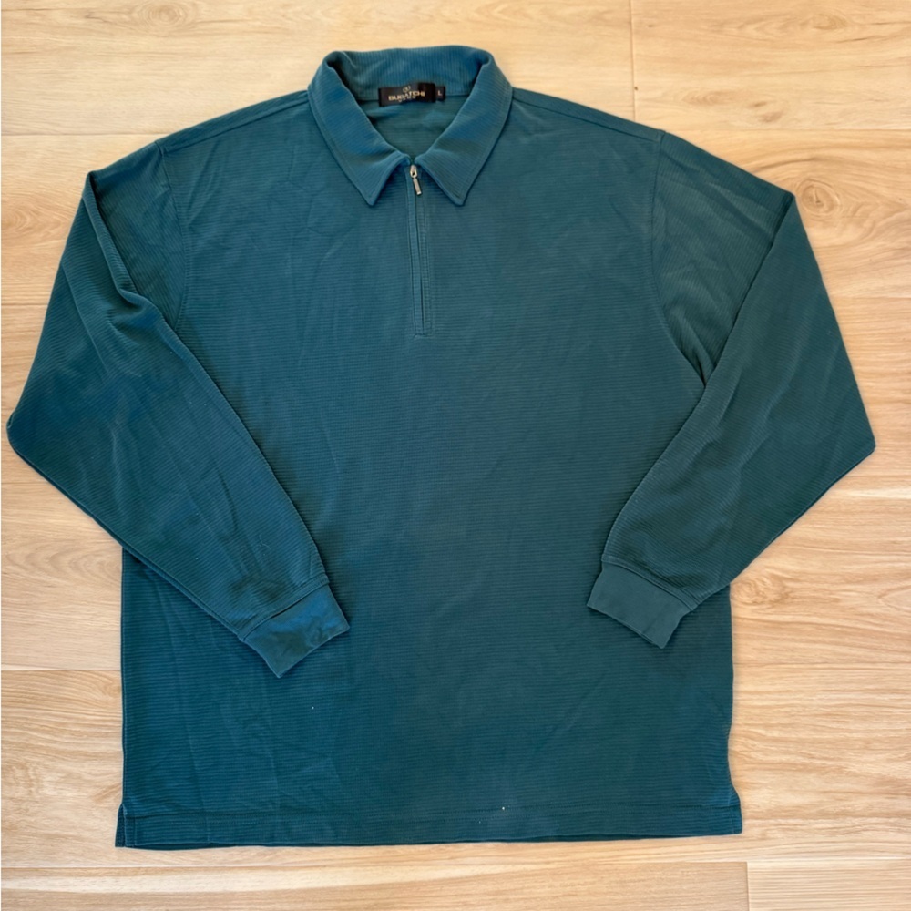 Bugatchi Men’s Quarter Zip Pullover Sweater